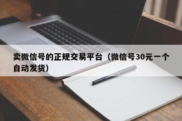 卖微信号的正规交易平台（微信号30元一个自动发货）